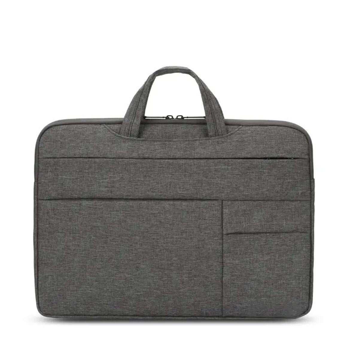Stylish laptop bag with shoulder strap, featuring water-repellent fabric and multiple pockets.