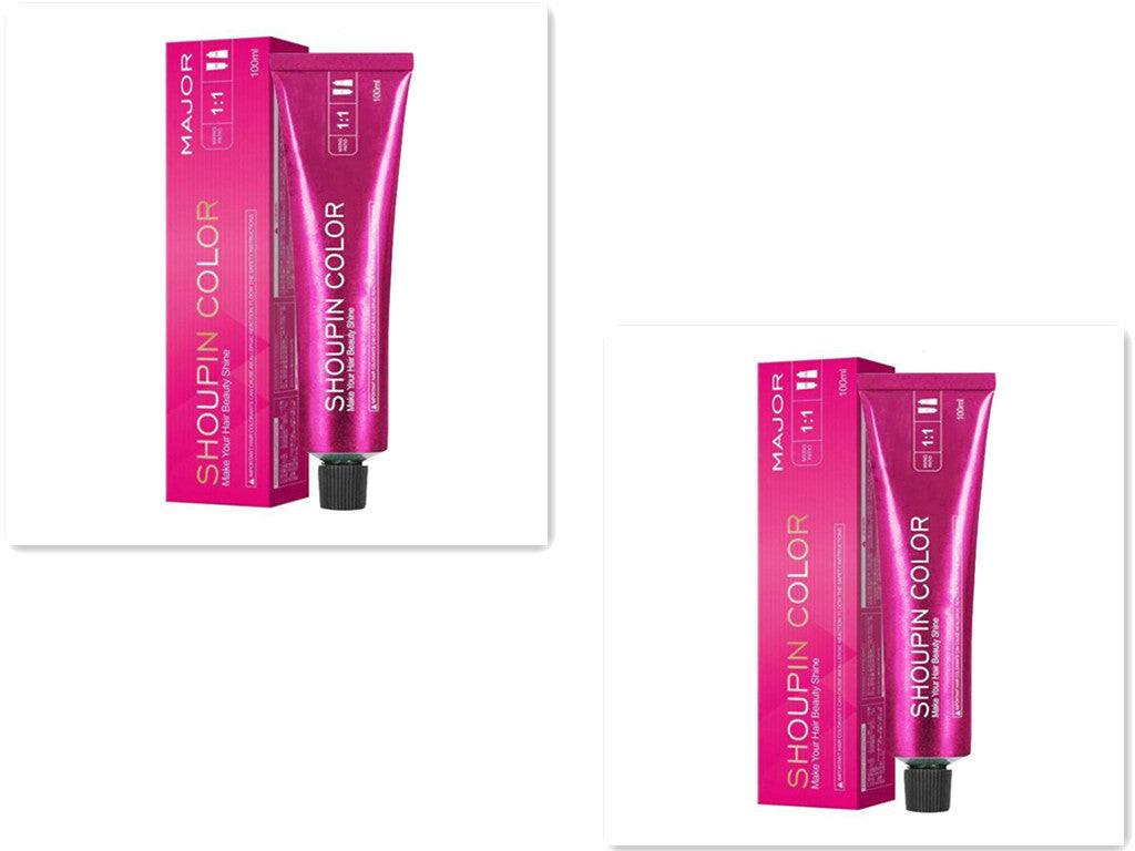 ammonia-free formula natural hair dye cream gel lotion in pink tube with box packaging