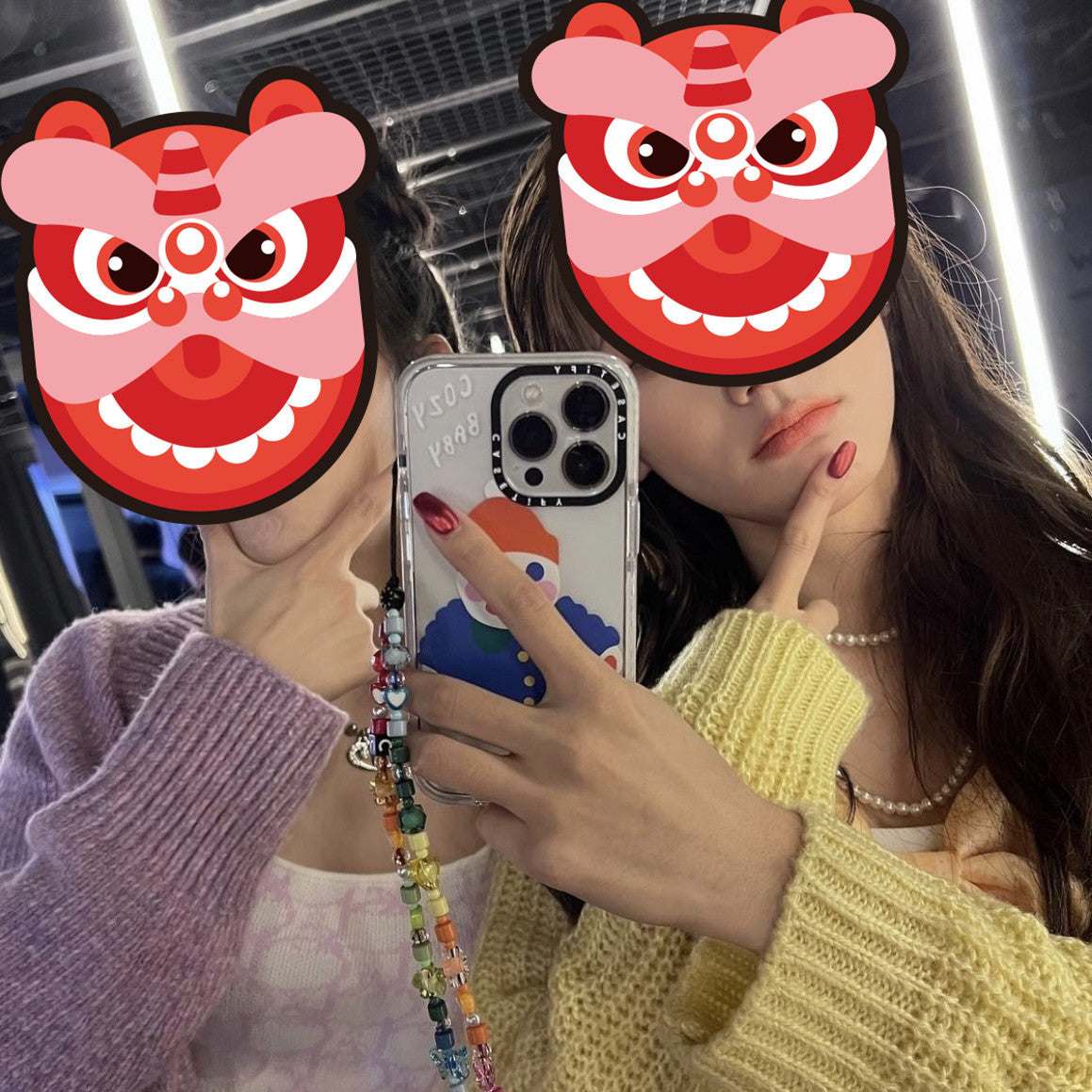 Silicone Cartoon Santa Hat Cosy Phone Case