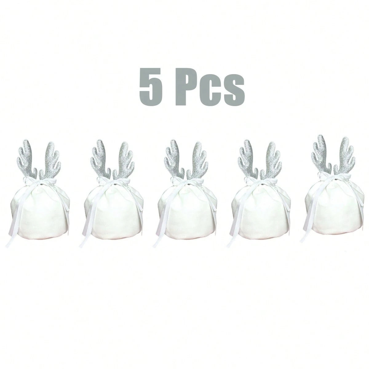5 Pcs Christmas Gift Pouch Christmas Velvet Drawstring Bag Christmas Treat Bags With Drawstring Christmas Drawstring Wrapping Bags For Jewelry Xmas Party Supplies