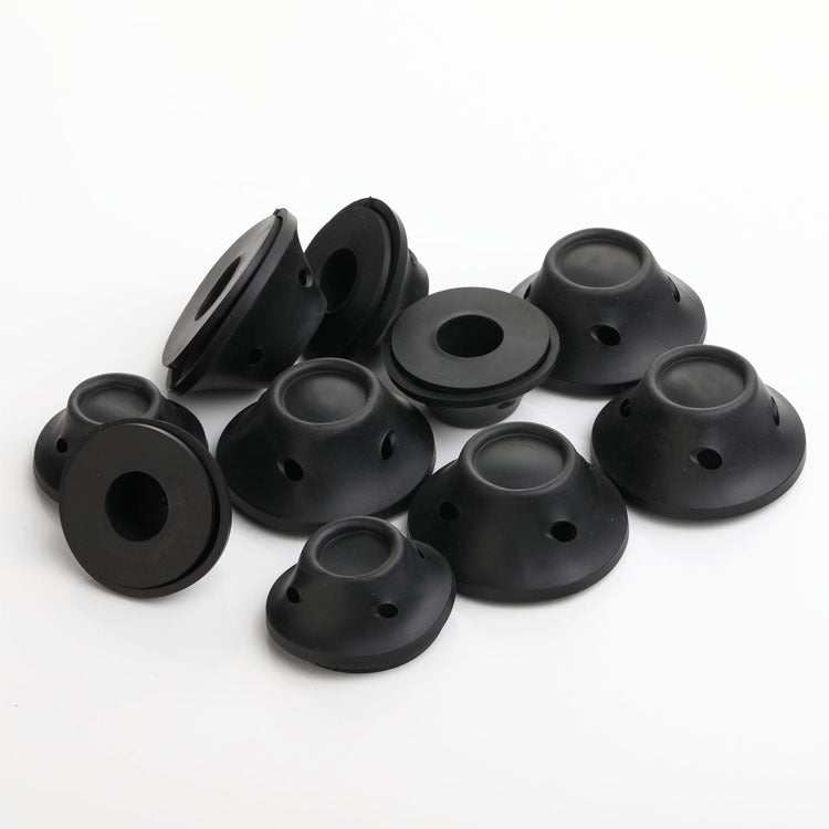 Black silicone hair curlers for damage-free styling, set of large and small sizes