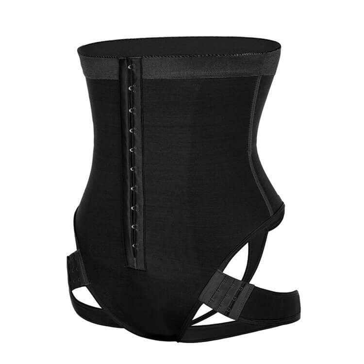 Black high waist butt lifter control panties briefs seamless shapewear for shaping and comfort.
