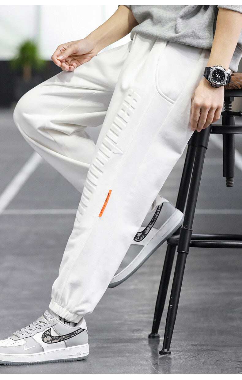 Tapered Ankle-tied Pants Fashionable Ankle-tied Casual Fashionable Sweatpants