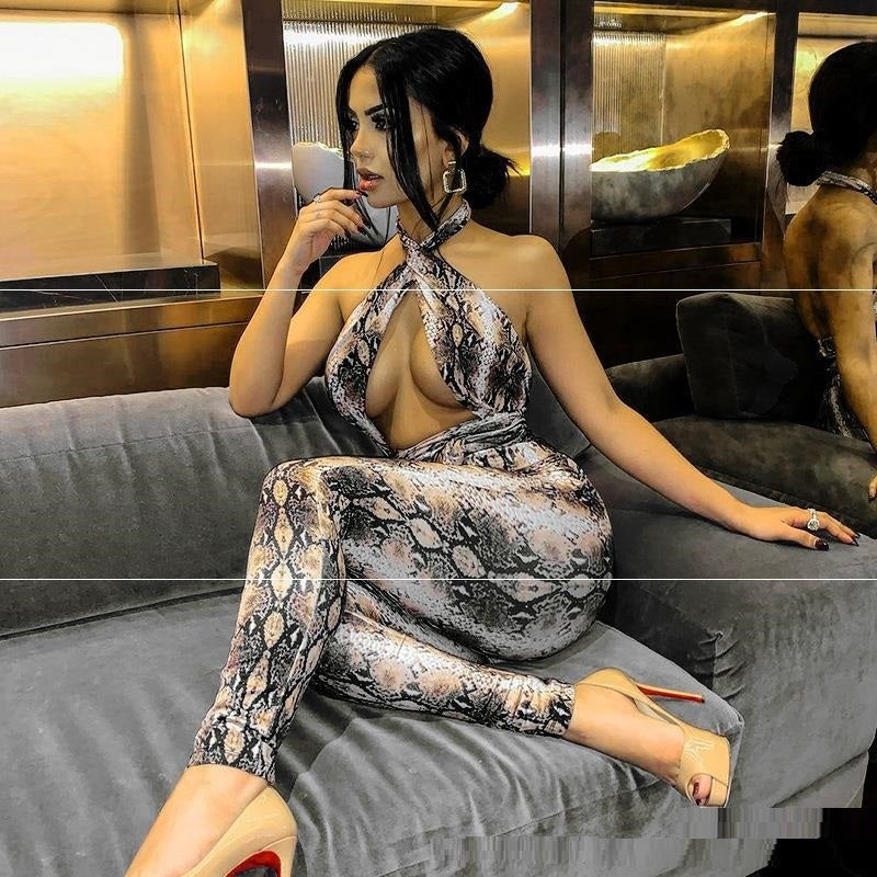 Sleeveless Crossover Jumpsuit Women's Clothing Jumpsuit