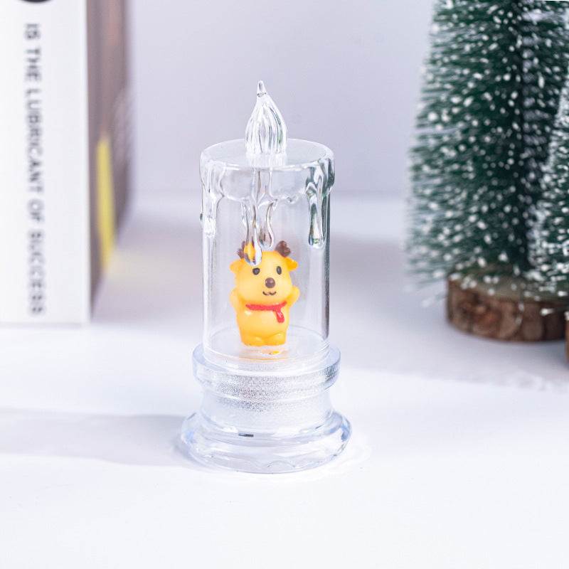 Christmas Cartoon Luminous Candle Creative