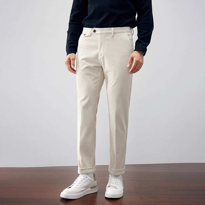 Corduroy Versatile Business Straight Loose Fashionable Pants