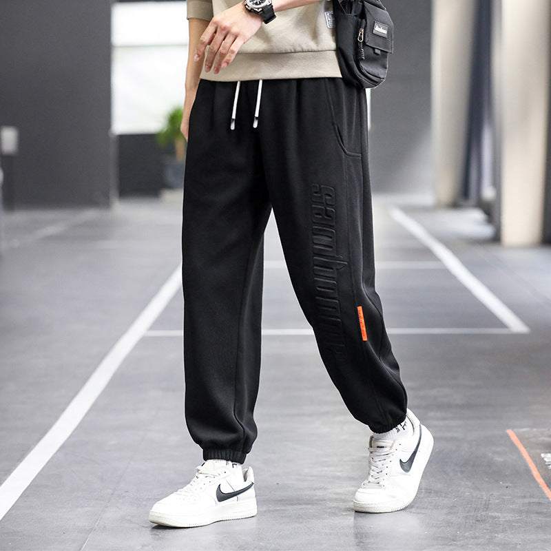 Tapered Ankle-tied Pants Fashionable Ankle-tied Casual Fashionable Sweatpants