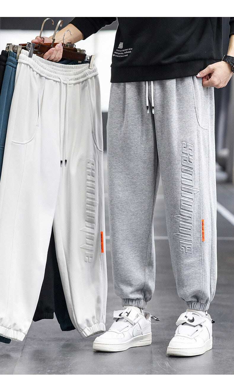 Tapered Ankle-tied Pants Fashionable Ankle-tied Casual Fashionable Sweatpants