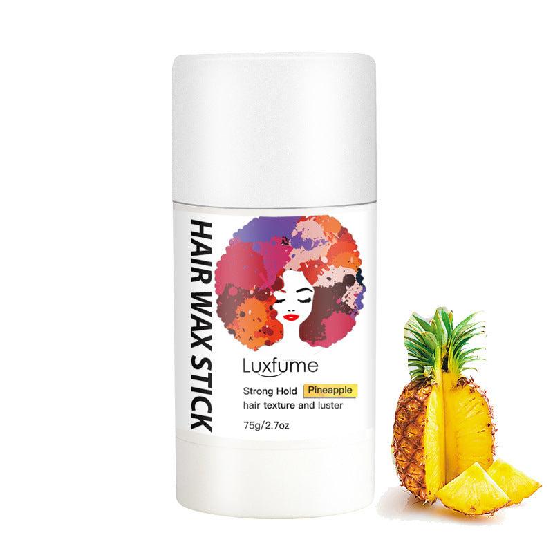 Cream Styling Hair Wax Stick pineapple scent for strong hold and frizz control