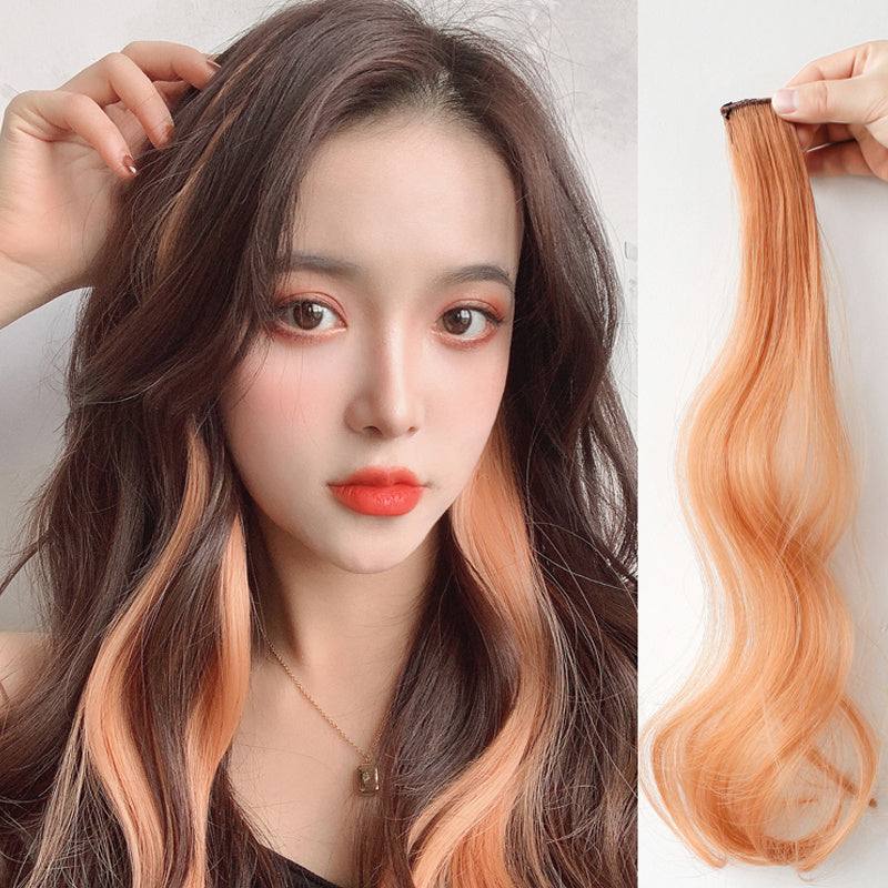 Hanging ear dyed curly hair extension in popular highlight color