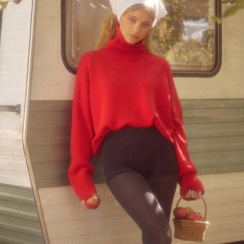 Comfortable Loose Versatile Basic Pullover