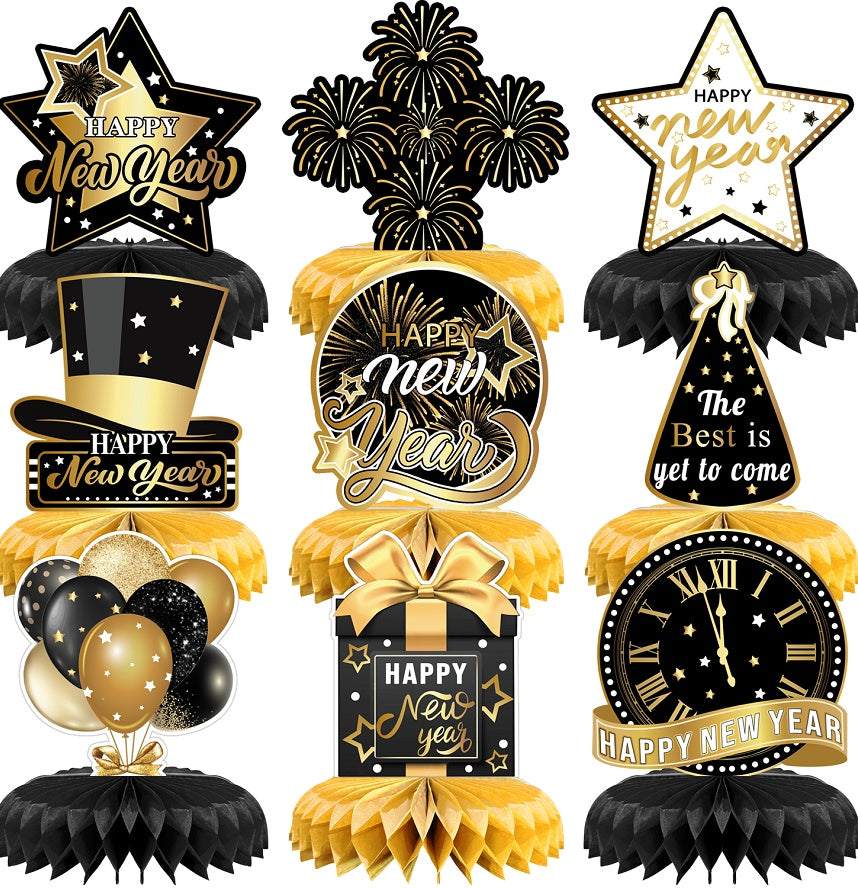 New Year Party Decoration New Year Honeycomb Ornaments