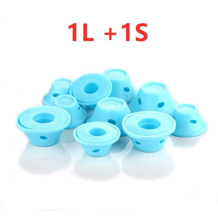 Damage-free styling silicone hair curlers in large and small sizes, soft and easy to use for gentle hair curling.