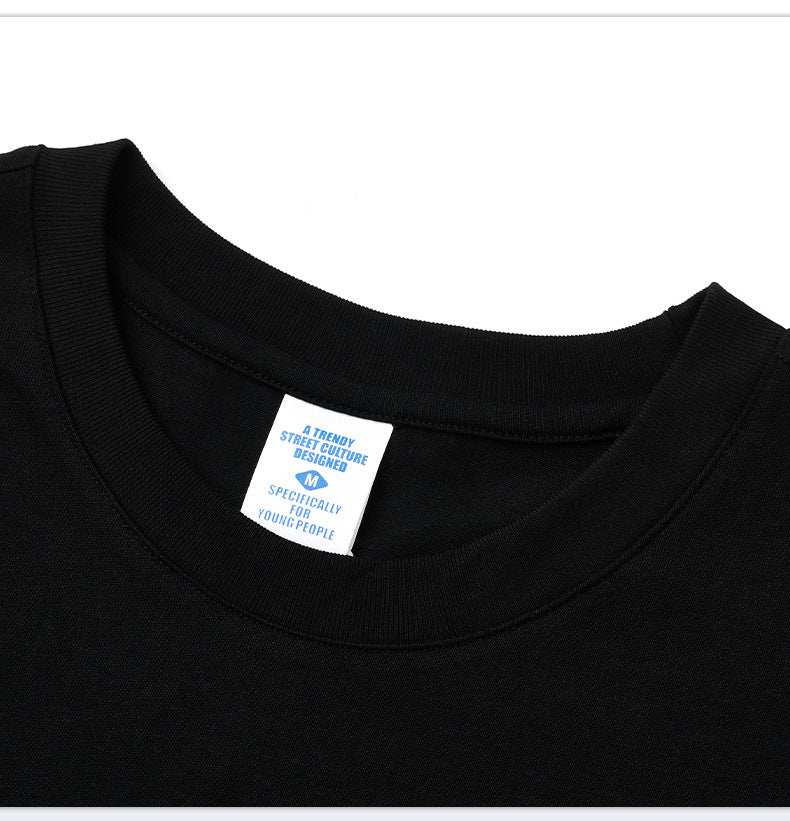 Summer American Cotton Portrait Printing T-shirt