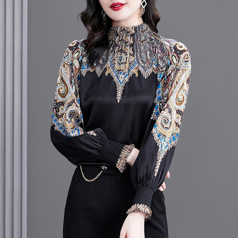 Women's Satin T-shirt Top Bottom Shirt