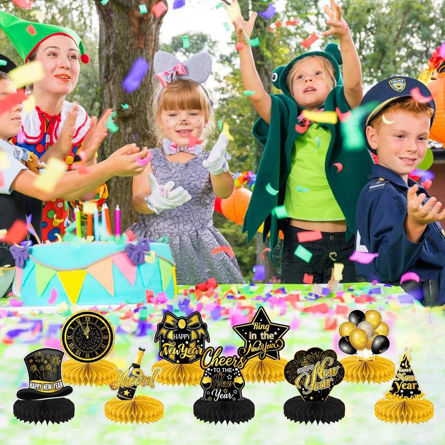 2026 New Year Honeycomb Decoration Happy New Year