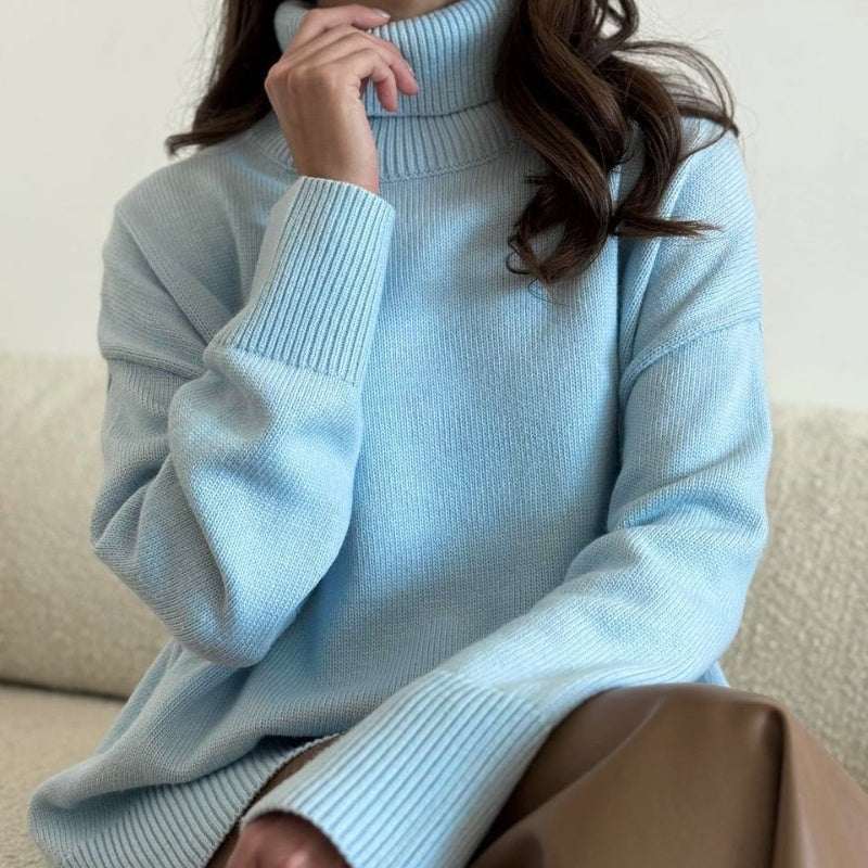 Comfortable Loose Versatile Basic Pullover