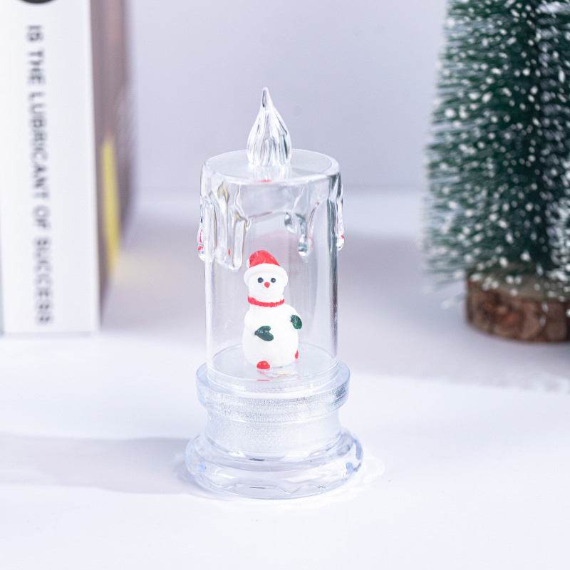 Christmas Cartoon Luminous Candle Creative