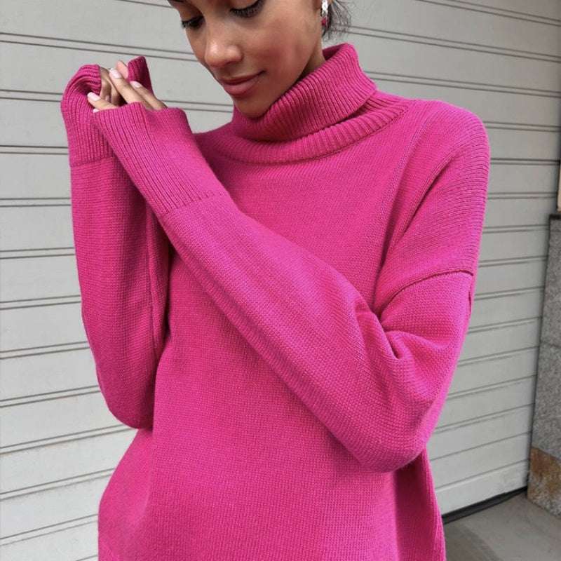 Comfortable Loose Versatile Basic Pullover