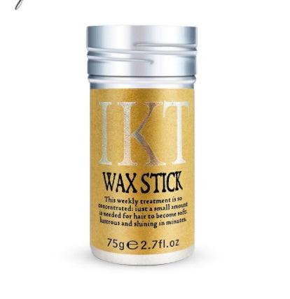 hair wax stick in gold and silver container for short hair styling and finishing cream 75ggold and silver hair wax stick container for short hair styling and setting cream 75g
