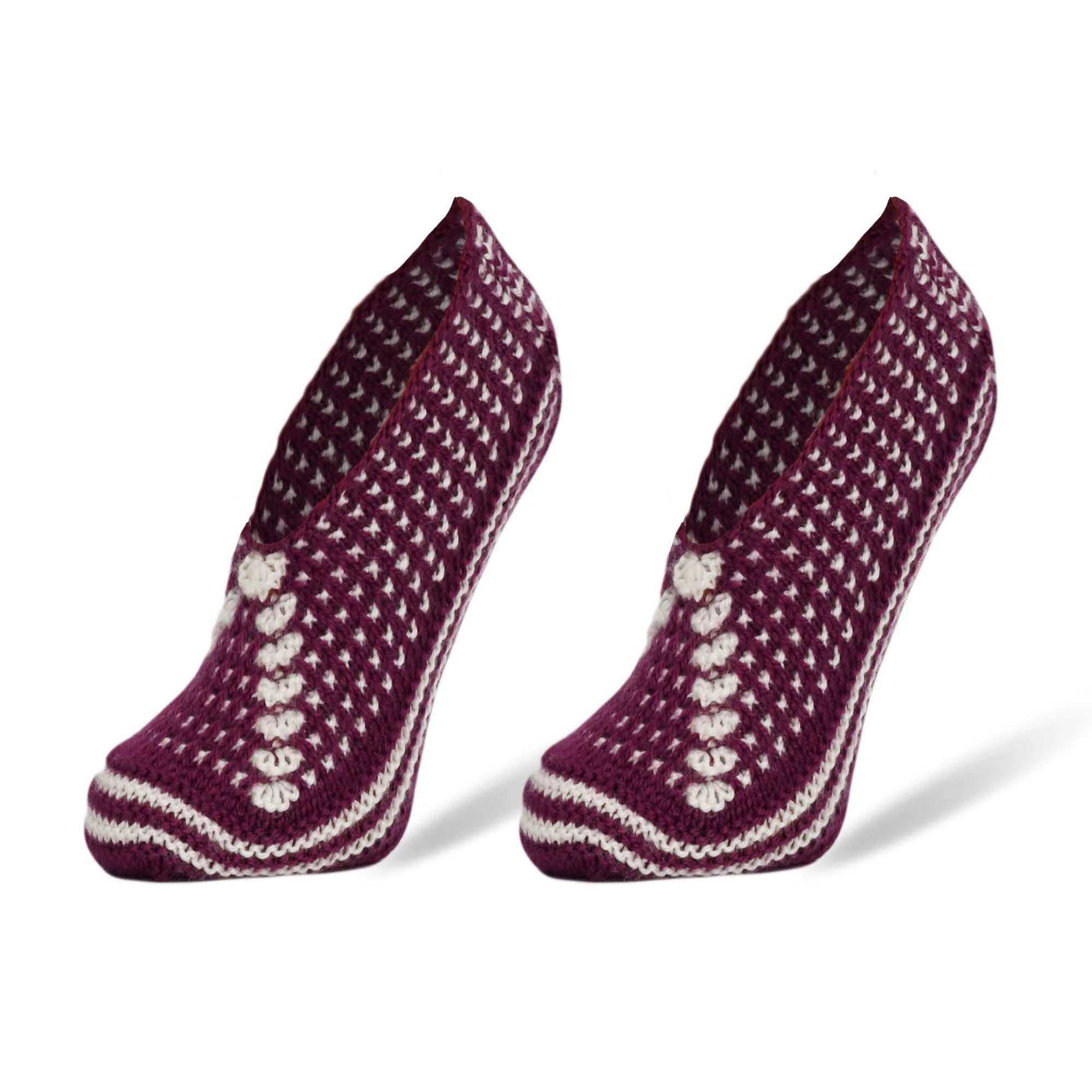 Handmade crochet slippers for women, soft and warm, size 5-7, perfect for year-round comfort.