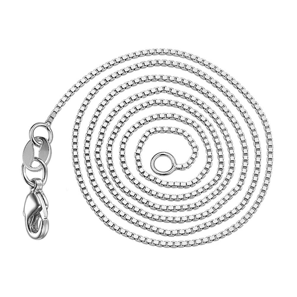 High-quality silver jewelry silver chain necklace for women with platinum plating and lobster clasp closure