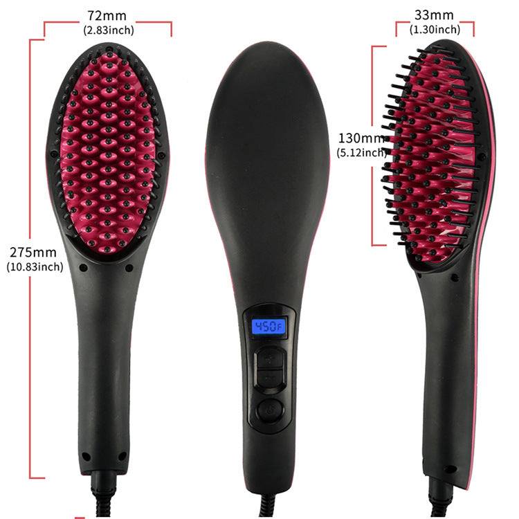 Imply Straight Electric Hair Comb with LED display and negative ion technology for smooth hair styling