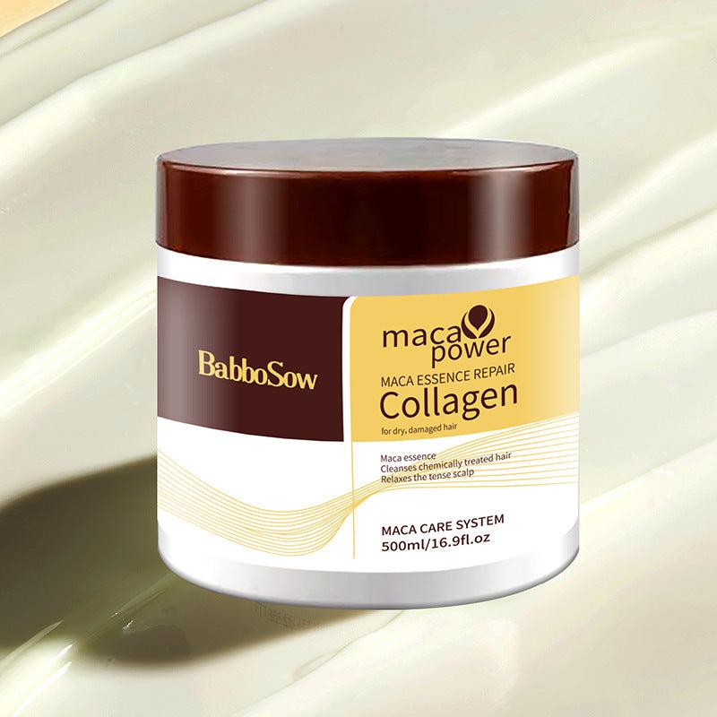 Intense Moisturizing Collagen Hair Mask 500ml for dry damaged hair with maca essence and collagen repair