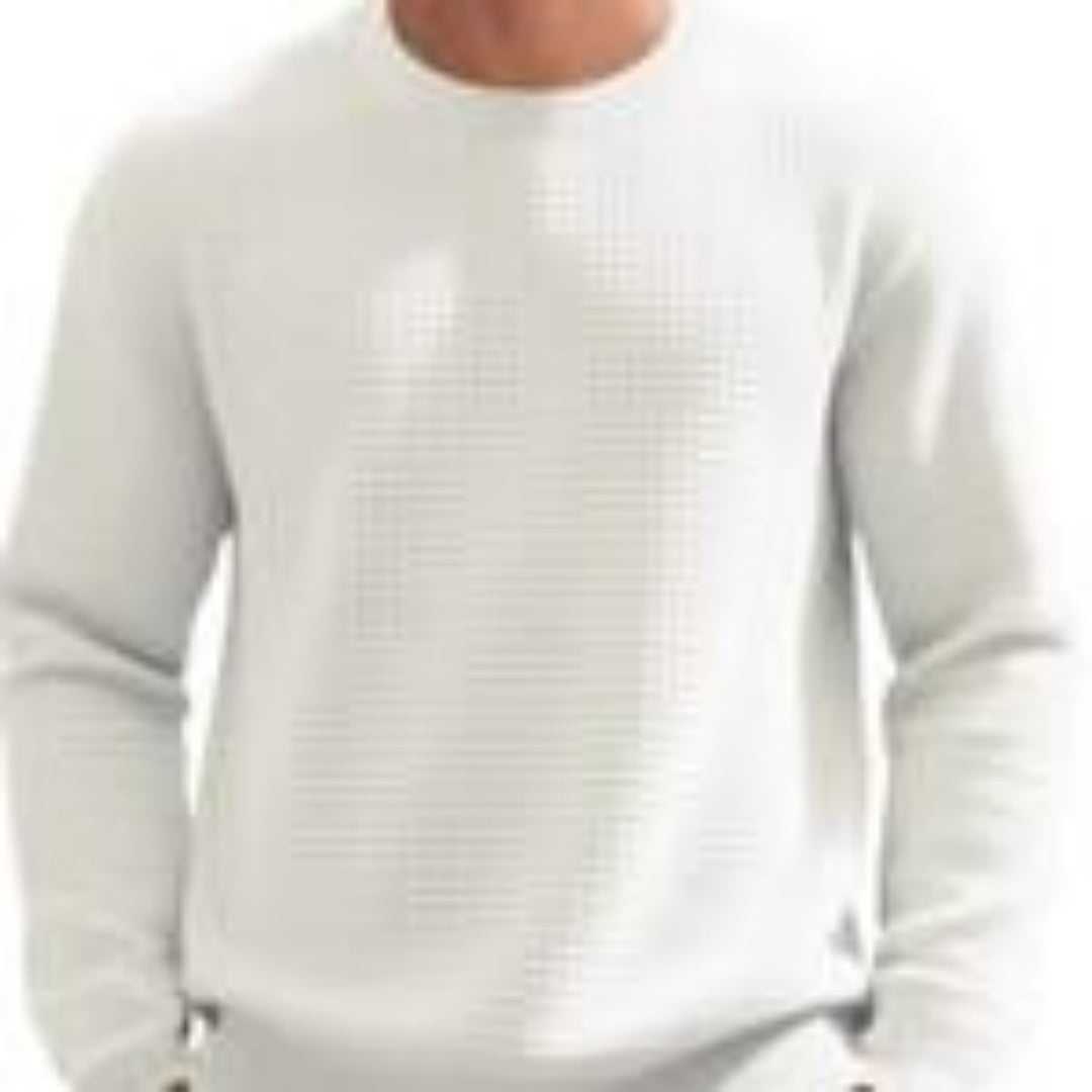 white jacquard round neck hoodie for men export quality