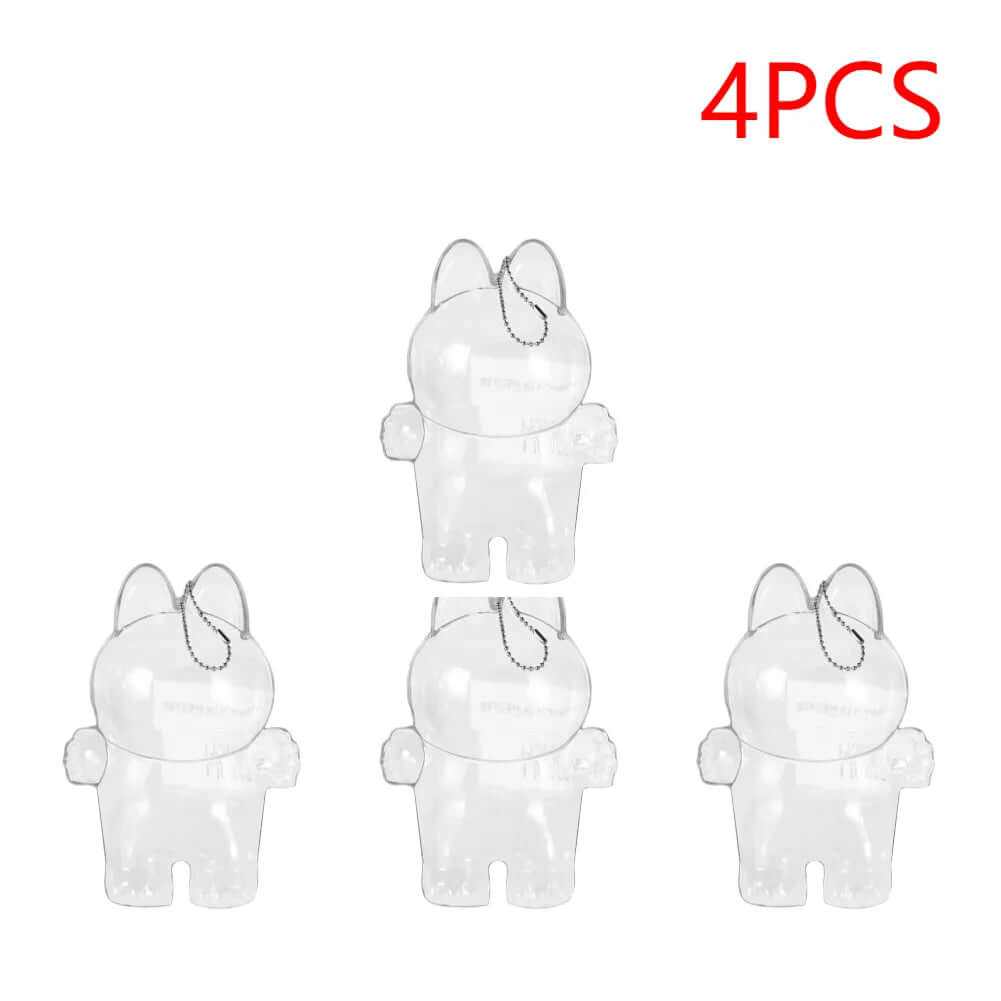 Labubu Protective Cover Labubu Protector Case Sitting Party Transparent Protective Shell Dust Cover Doll Transparent Cover