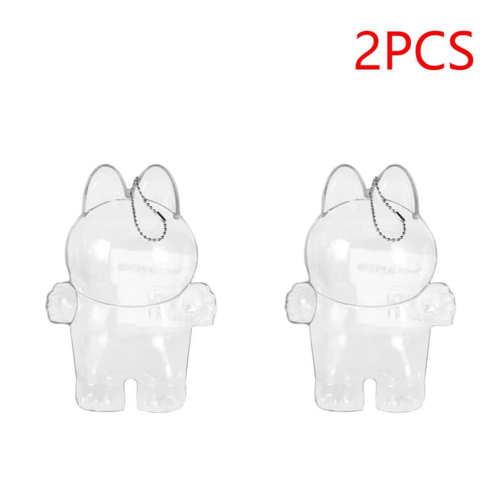 Labubu Protective Cover Labubu Protector Case Sitting Party Transparent Protective Shell Dust Cover Doll Transparent Cover