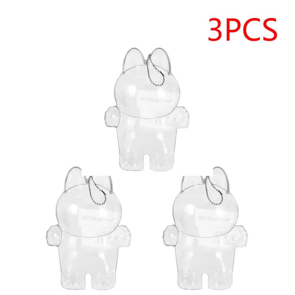 Labubu Protective Cover Labubu Protector Case Sitting Party Transparent Protective Shell Dust Cover Doll Transparent Cover