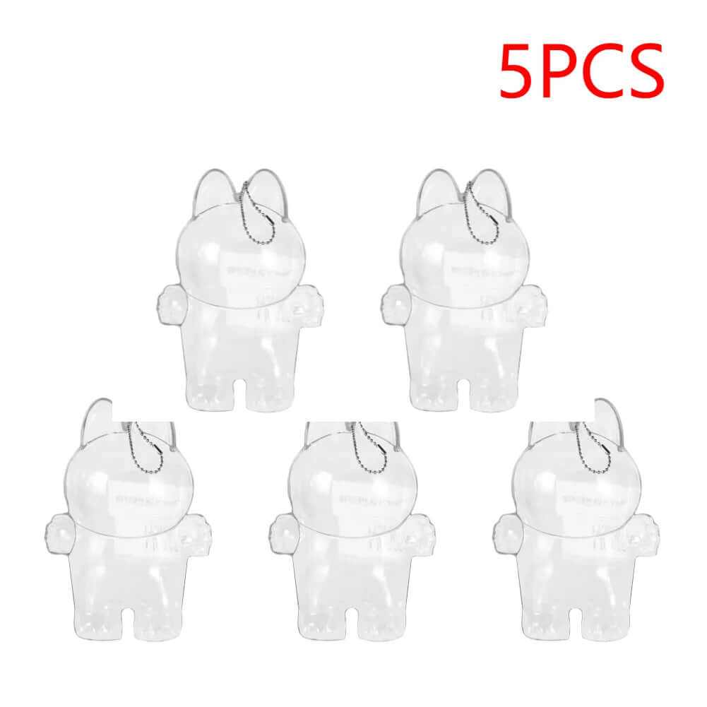 Labubu Protective Cover Labubu Protector Case Sitting Party Transparent Protective Shell Dust Cover Doll Transparent Cover