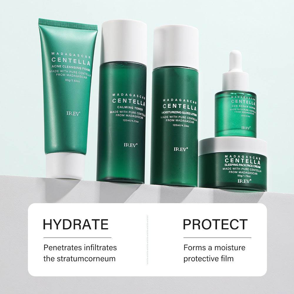 Snow Grass Skincare Set with hydrating and protective facial care products
