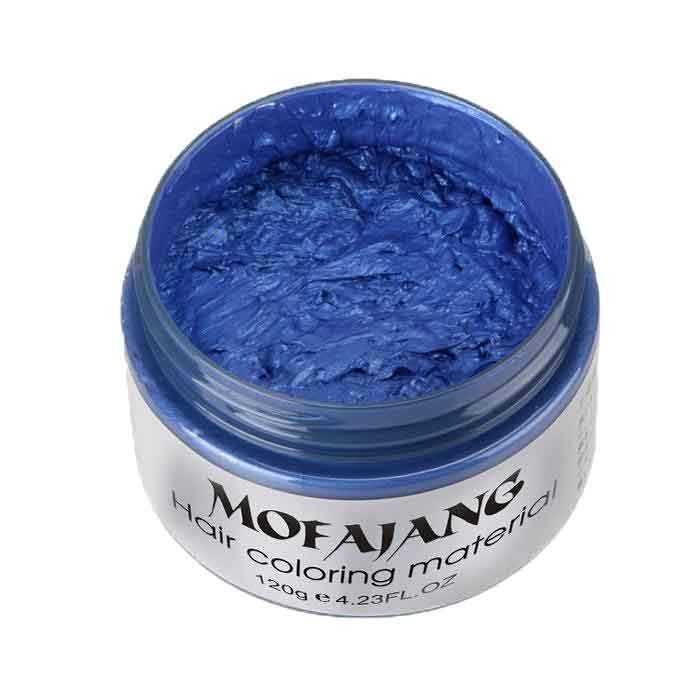 Mofajang Hair Wax 120g in blue for hair coloring with natural ingredients