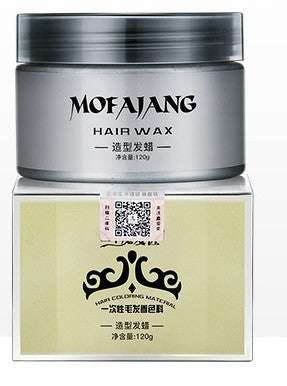 Mofajang Hair Wax 120g container with natural ingredients and multi-color options