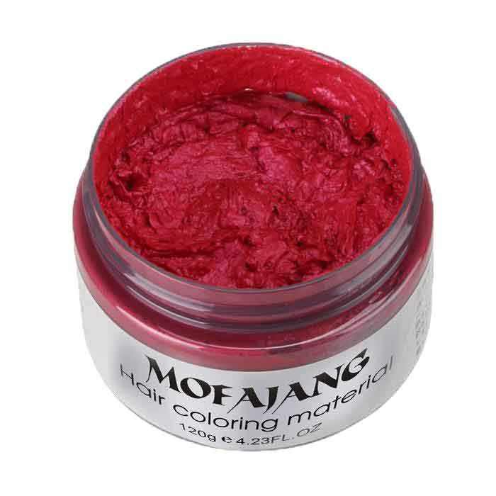 Mofajang Hair Wax 120g red color hair styling wax in jar