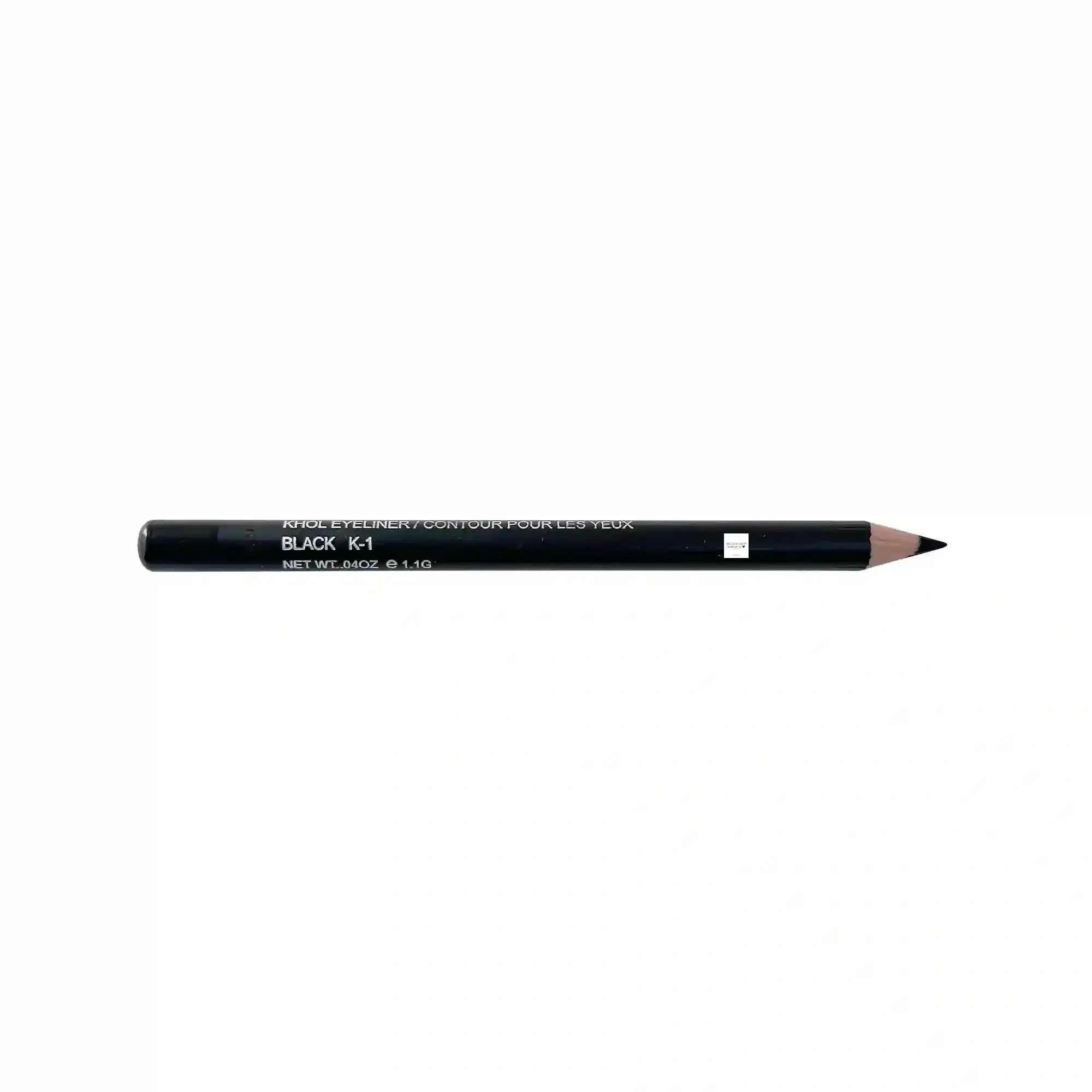 Smudge-proof black khol eyeliner pencil stick for smokey looks and precise lines.