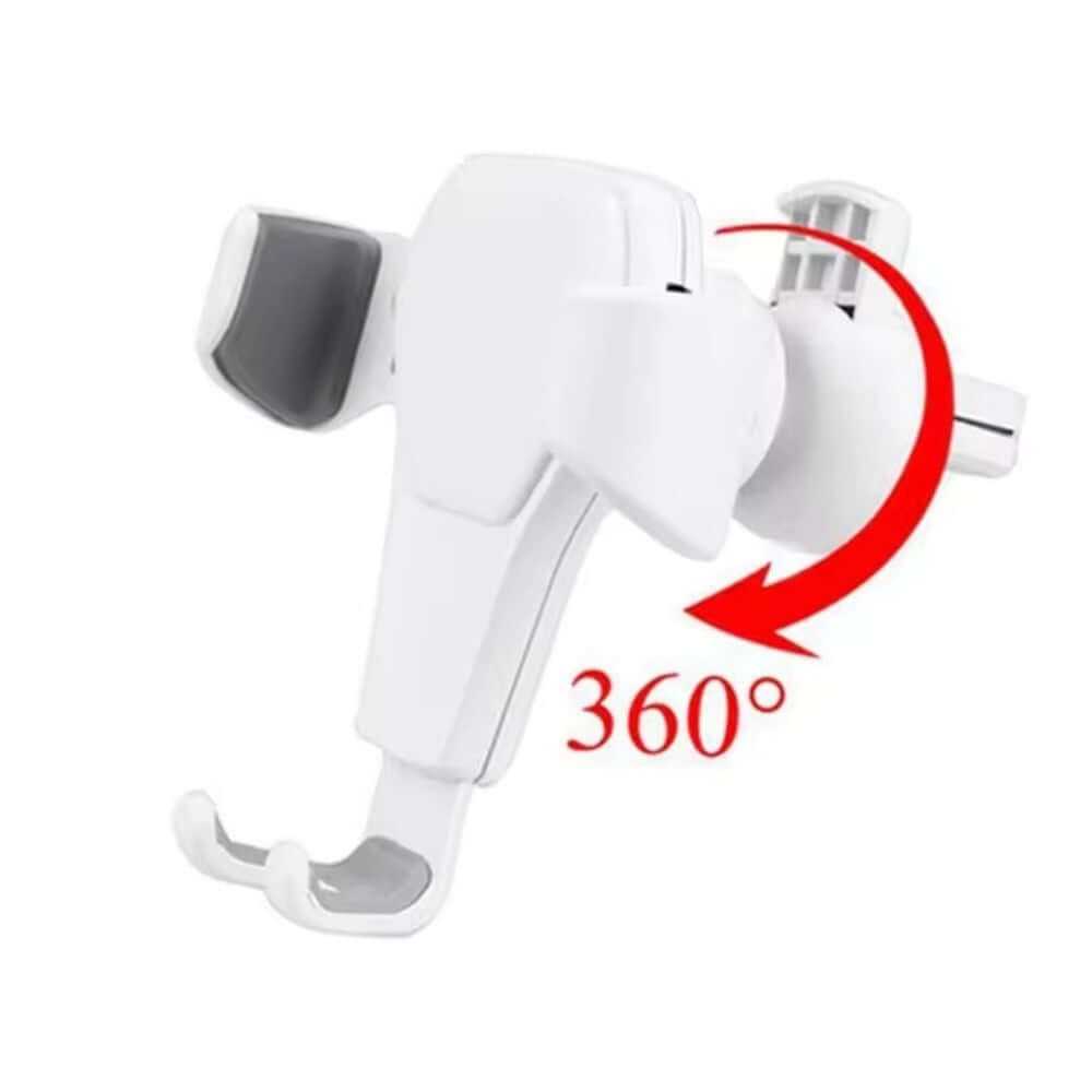 360-degree rotating universal phone holder mount designed for car air vents, providing secure and convenient smartphone access.