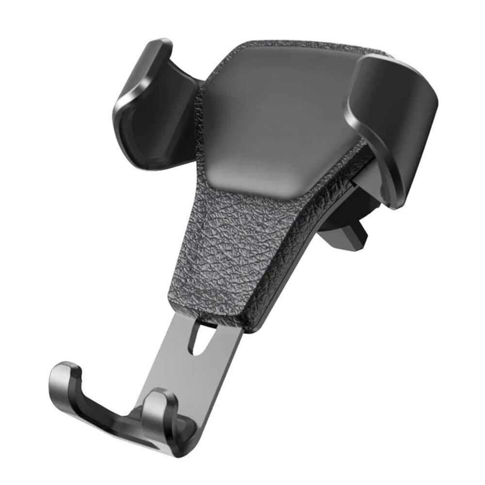 Universal gravity phone holder for car air vent, secure mobile stand compatible with smartphones.