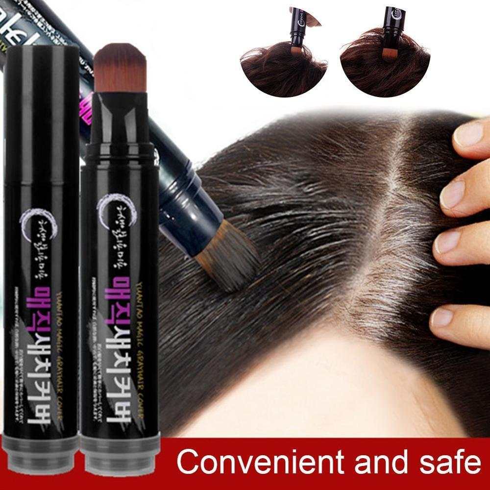 Washable and easy DIY hair color brush applying temporary hair dye for natural, nourishing, and non-irritating hair coloring.