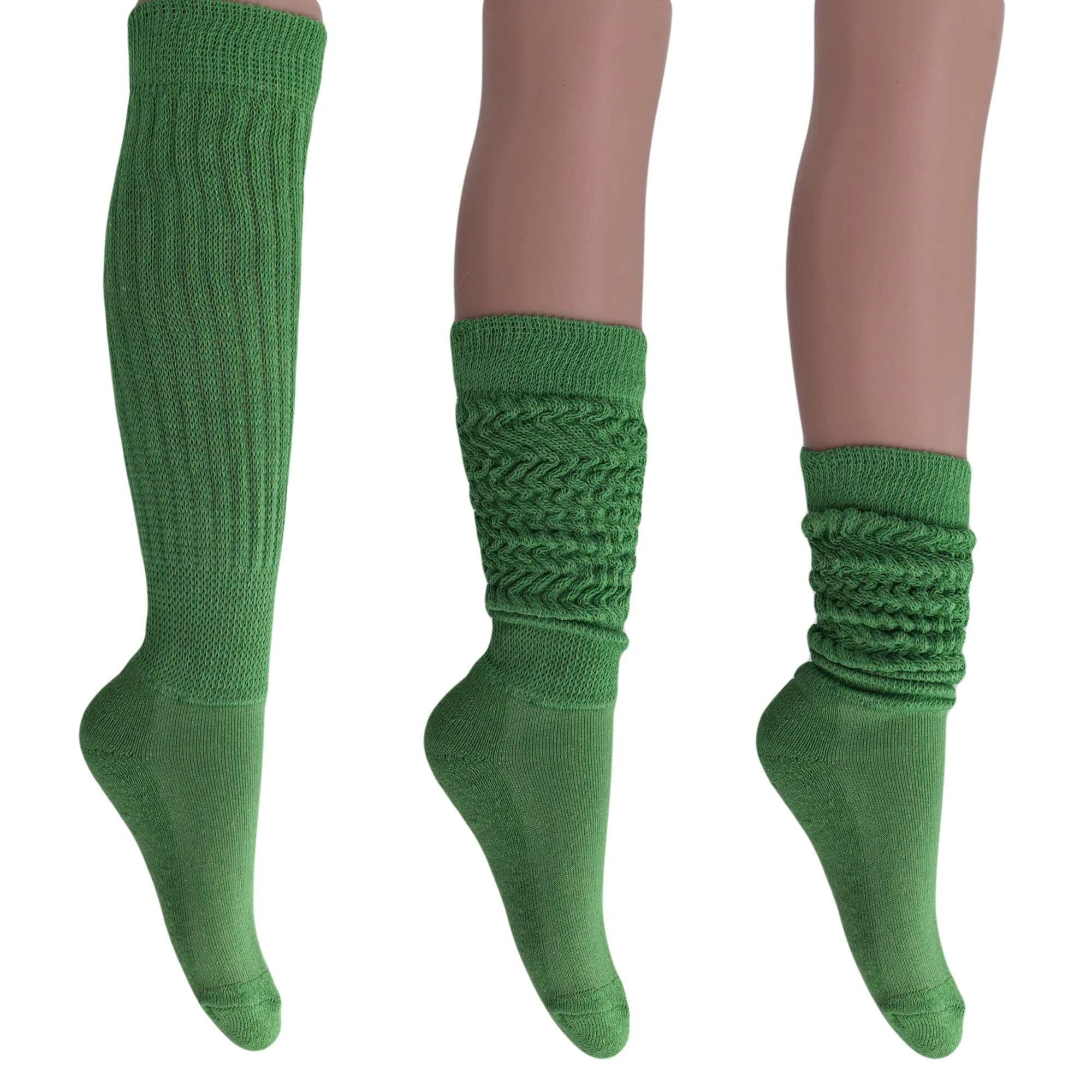 Women'S Extra Long Heavy Slouch Socks – 6 Pairs, Size 9-11 | Soft Cotton, Retro & Versatile