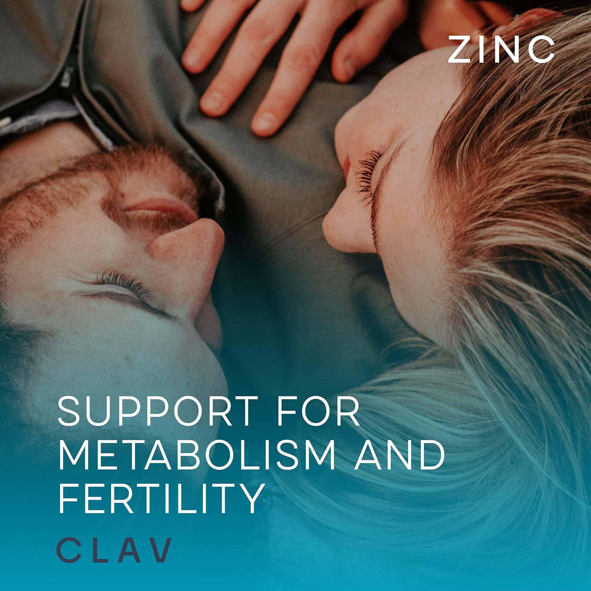 Couple embracing, highlighting zinc's support for metabolism and fertility in a cozy setting.